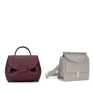 Compact Crossbody Bags For Strap Handbags Triple Zip Card Case Satchel Bag